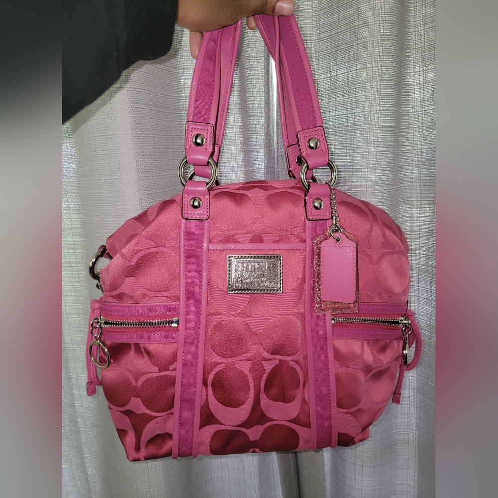 Hot Pink Poppy Coach Purse